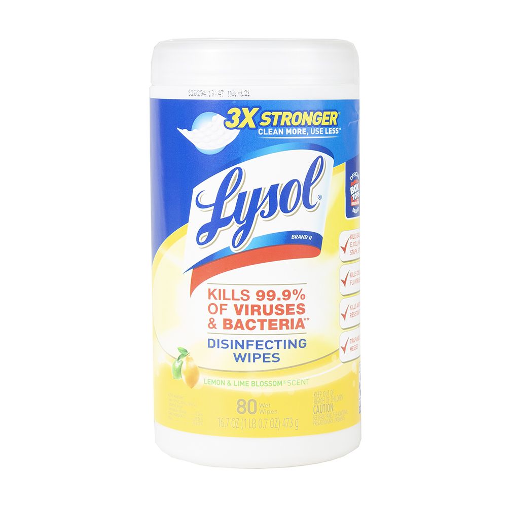 Lysol Disinfecting Wipes Lemon Lime 80sht 77182