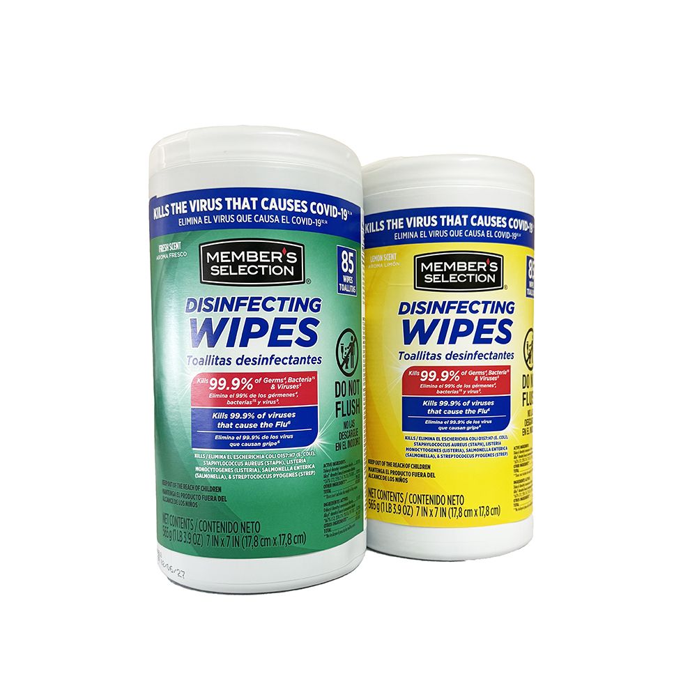Members Select Disinfecting Wipes 85ct Assorted