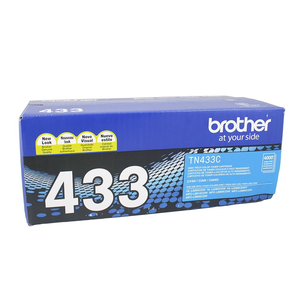Brother Toner Cartridge  High Yield  Cyan   TN433C