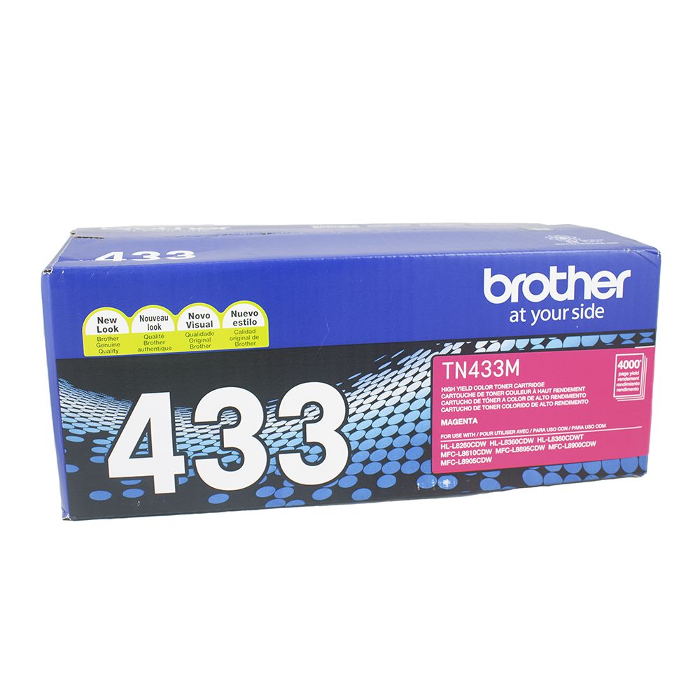 Brother Toner Cartridge  High Yield Magenta TN433M