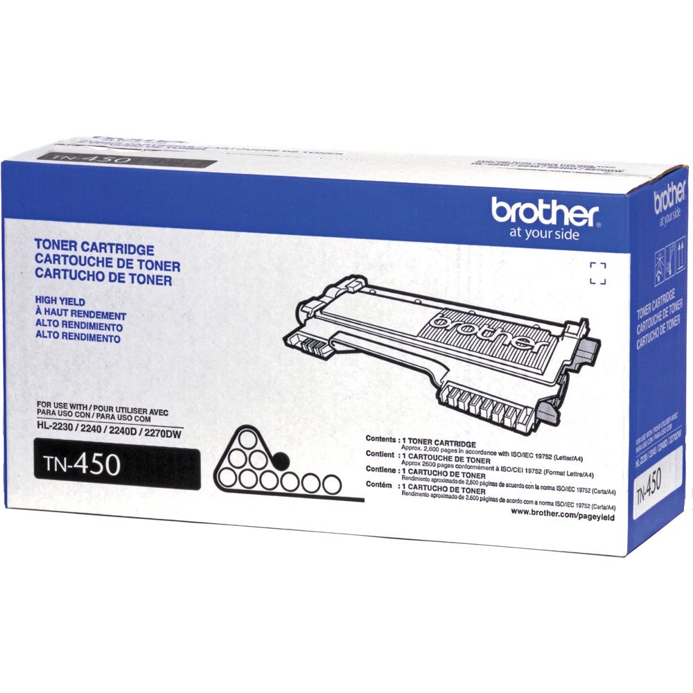Brother Toner Cartridge  High Yield  Black   TN450