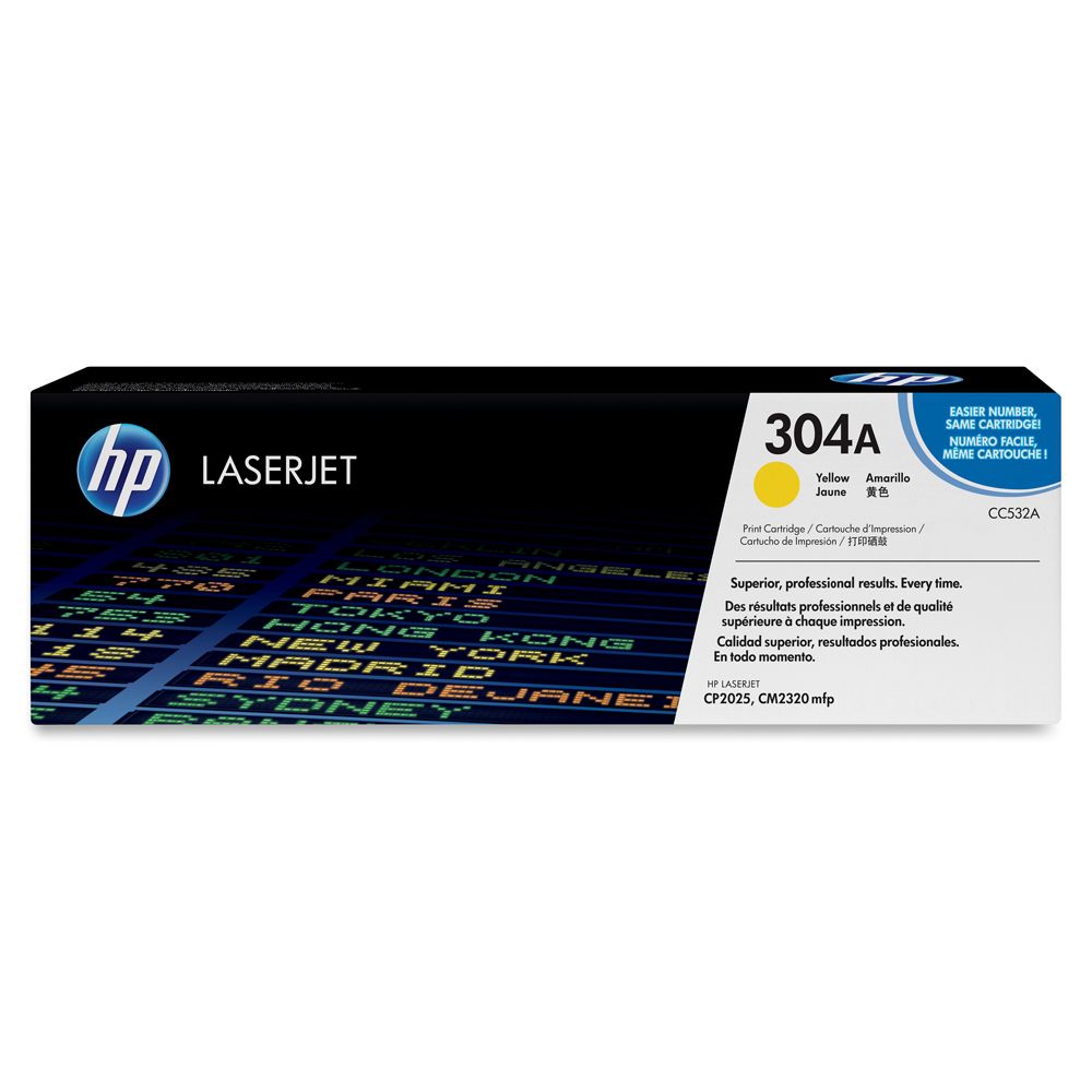 HP Laserjet Cartridge (304A)  HP CC532A  Yellow