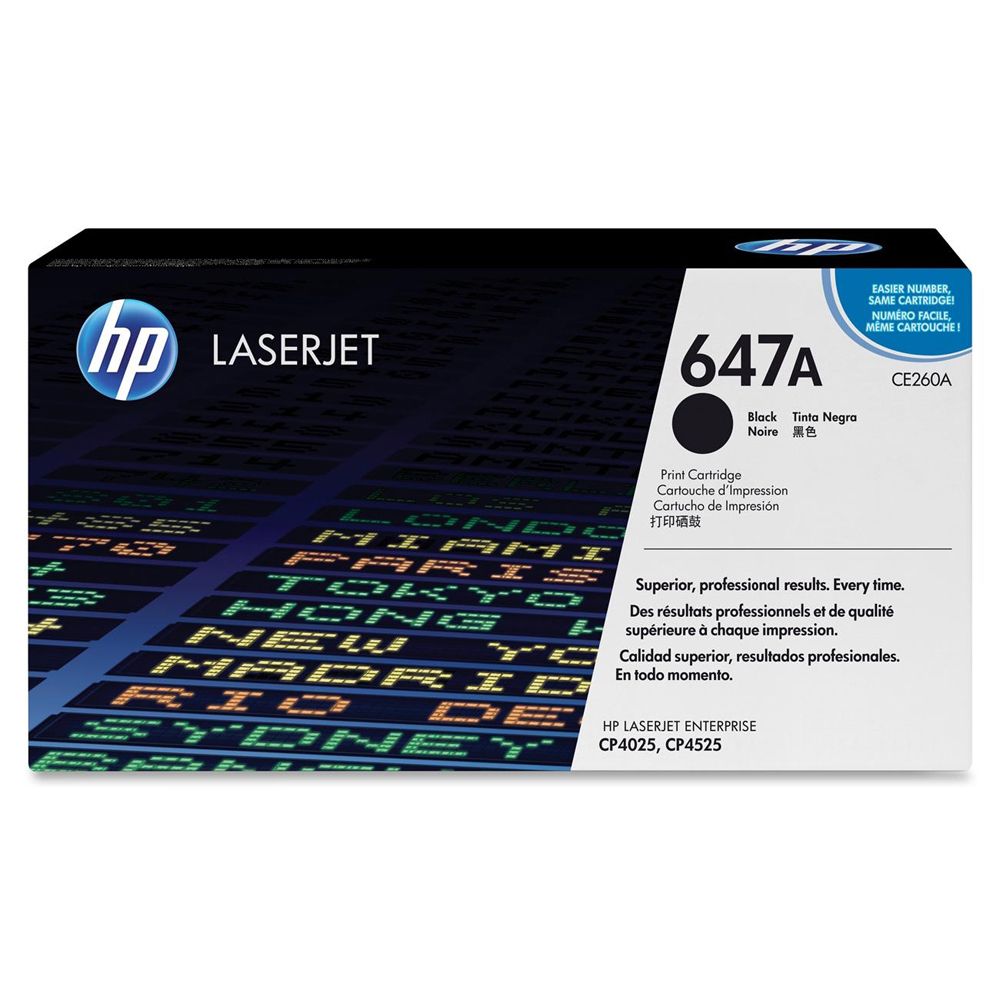 HP Laserjet Cartridge (647A) HPCE260A Black