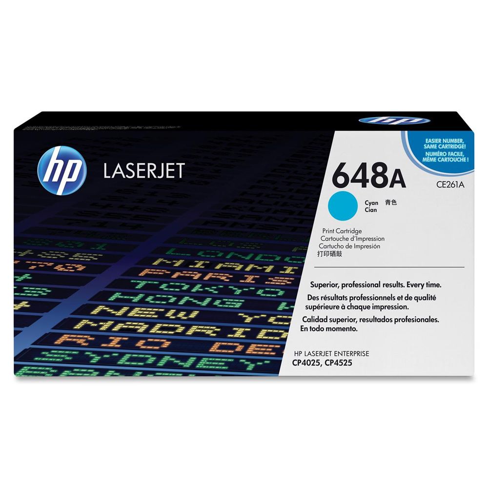 HP Laserjet Cartridge (648A) HPCE261A Cyan
