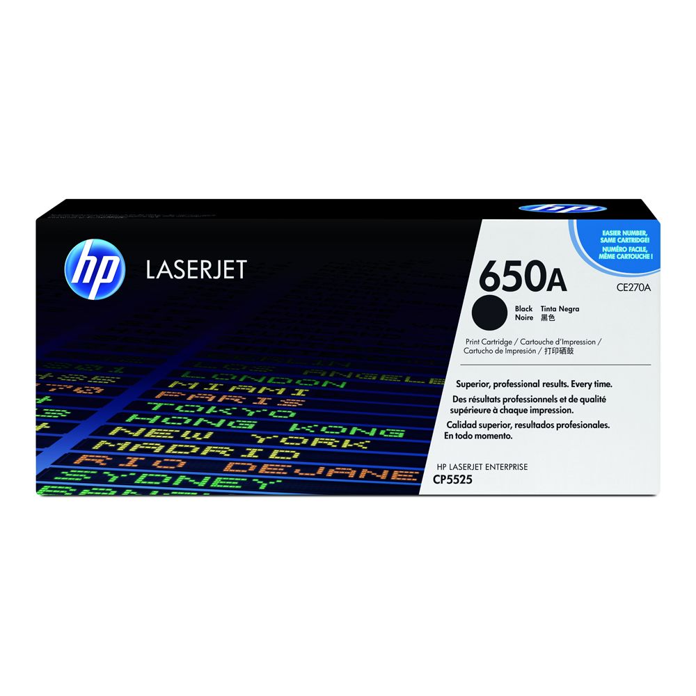 HP Laserjet Cartridge (650A) HPCE270A Black