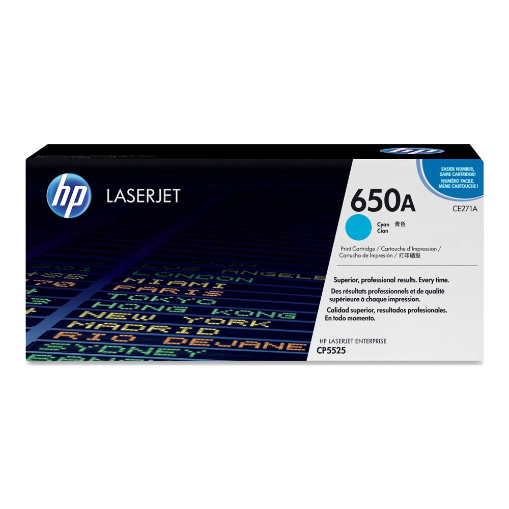 HP Laserjet Cartridge (650A) HPCE271A Cyan