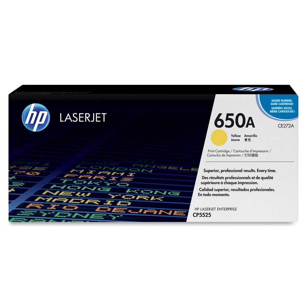HP Laserjet Cartridge (650A) HPCE272A  Yellow