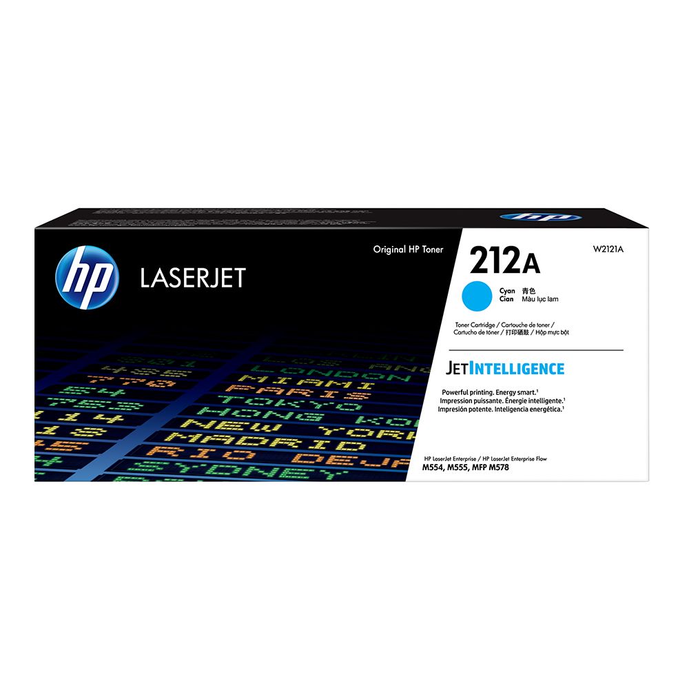 HP LaserJet Toner Cartridge (212A) W2121A Cyan