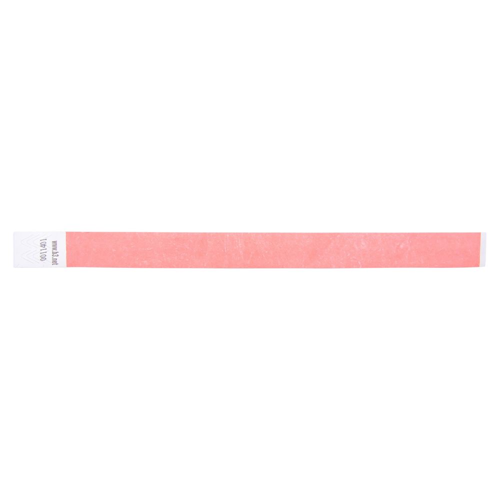 Wristband Security Pass  Orange       85050  ea-pk/100