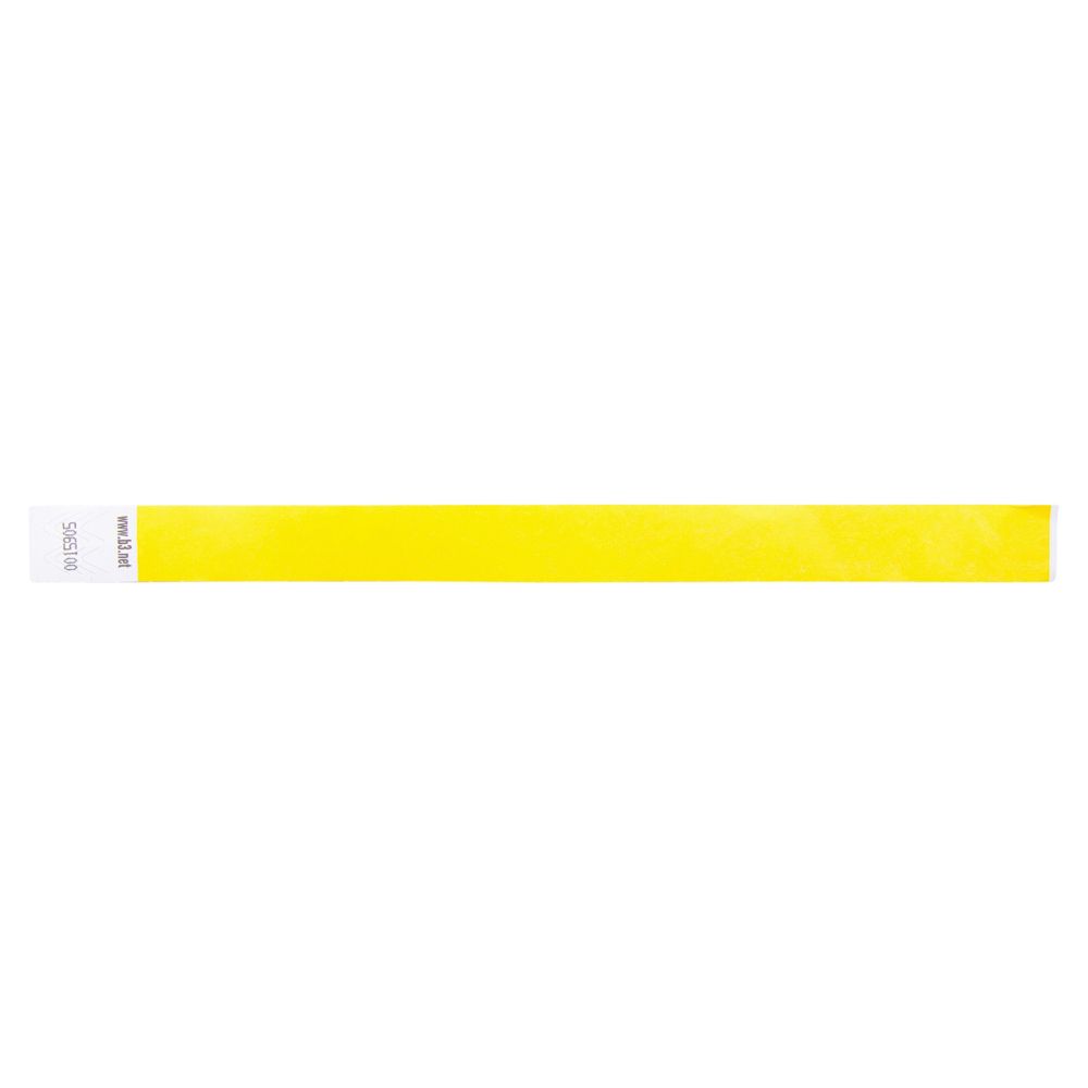 Wristband Security Pass  Yellow        85070 ea pk/100