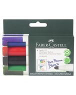 Faber Castell 123 Jumbo Whiteboard Markers (set/4)   352305